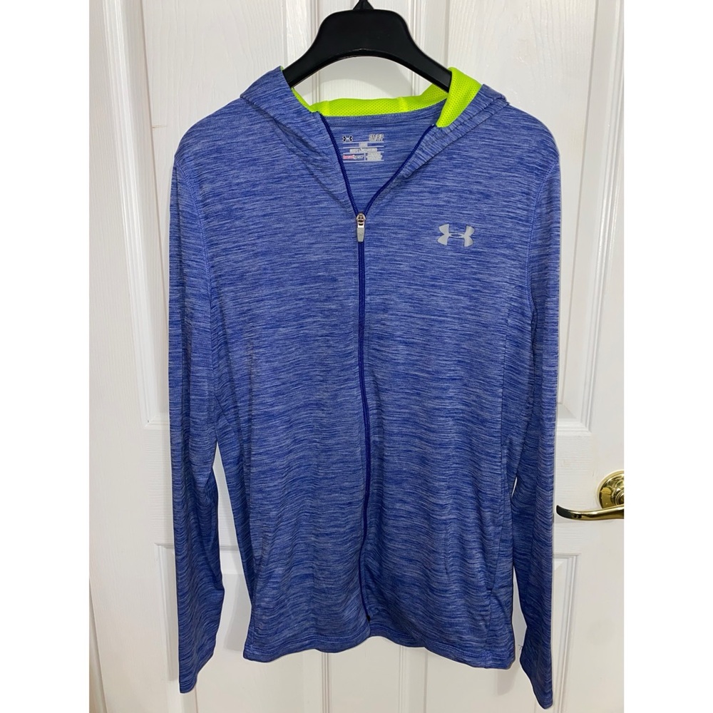 Under Armour Blue/Neon Yellow Full Zip Jacket